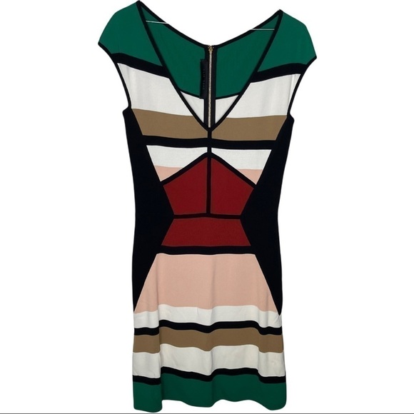 Elie Saab Sleevless Colorblock Colorful Dress size 40 US size 8 Bodycon - Picture 1 of 8